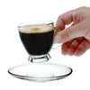 Helena Espresso Cups with Saucers, Set of 6 - CRYSTALIA GLASS